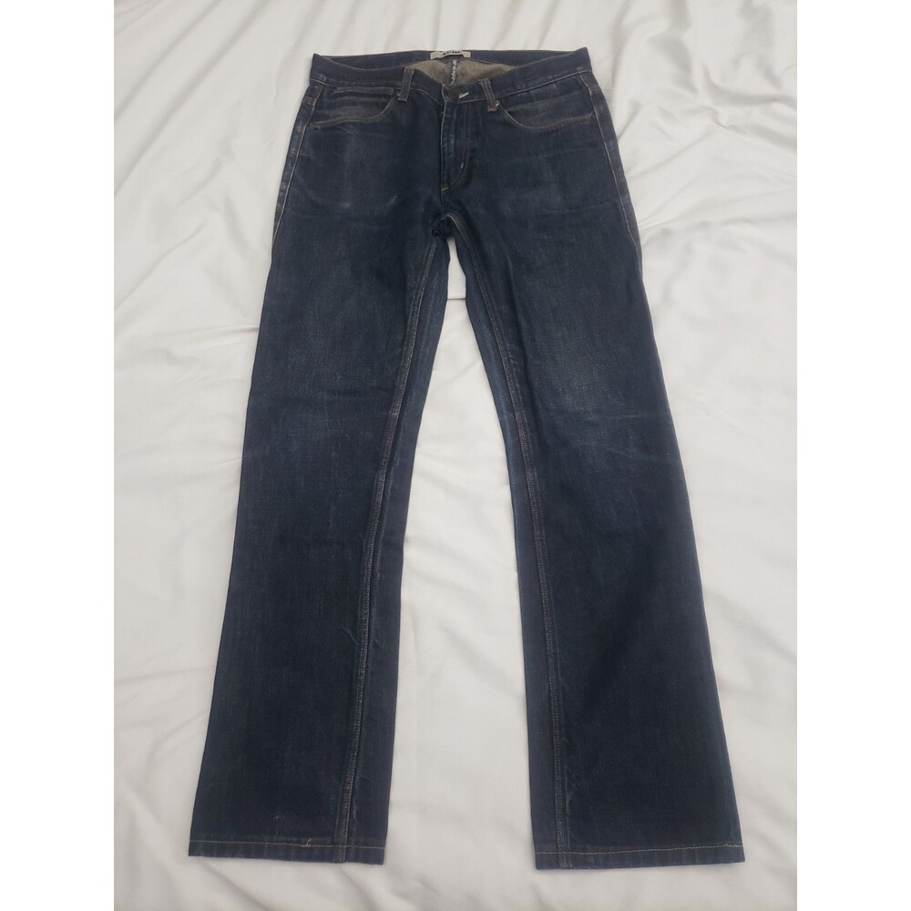 ACNE Studios Max Raw Jeans Slim Straight 100% Cotton Men's Size 32x34
